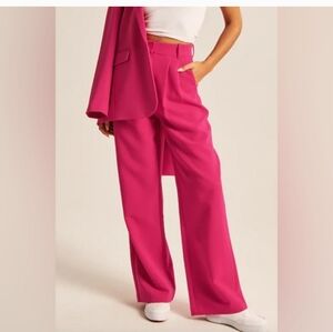 Abercrombie & Fitch Pink Wide Leg Pants